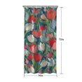 thumbnail image 5 of Pioneer Flower Floral Print Pattern Shower Curtain 36"x72" ,Bathroom Decorative Shower Curtains Set with 12 Hooks,Modern Waterproof Washable Shower Curtain, 5 of 6