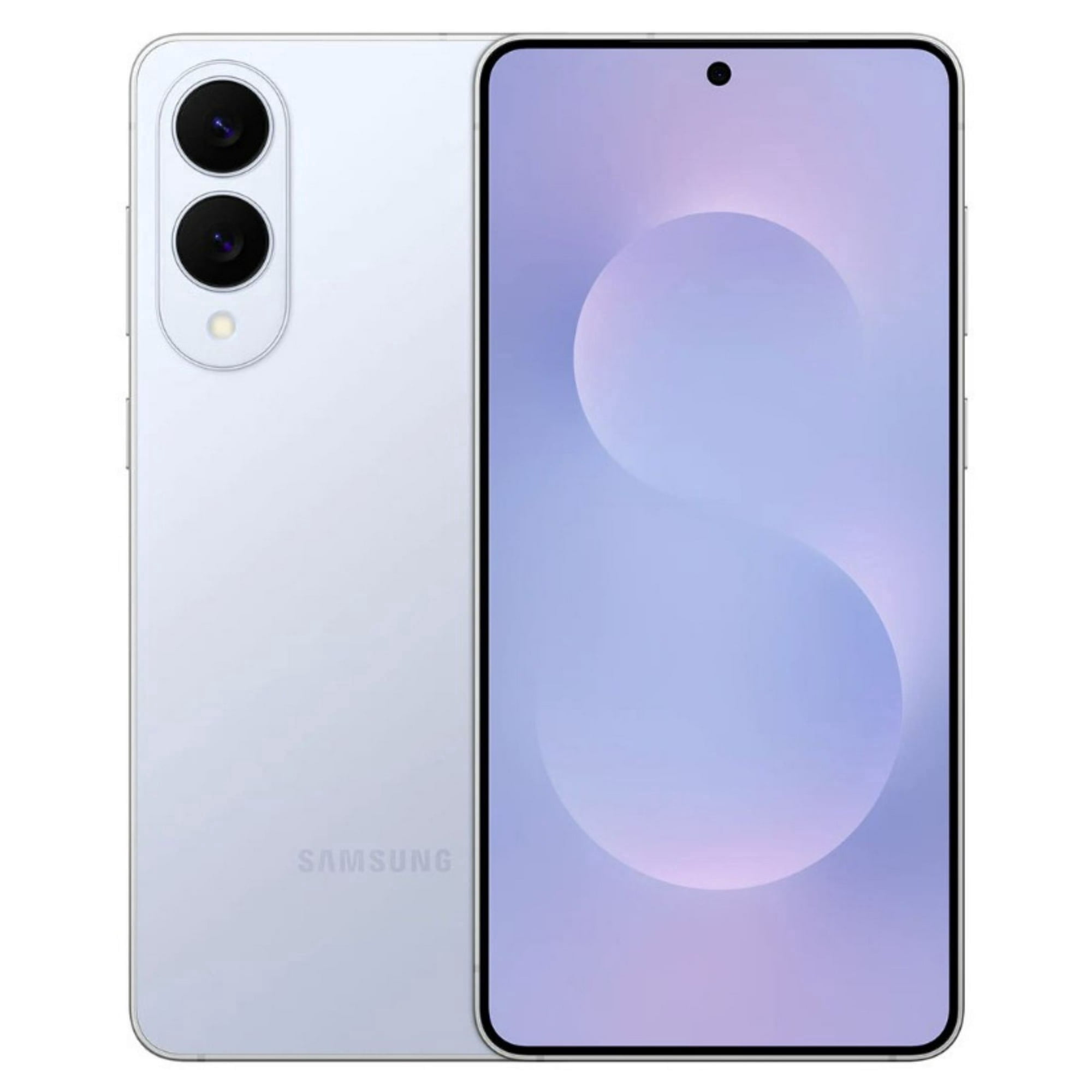 Samsung, SM-S937ULBAXAA, Galaxy S25 Edge 5G 256GB 12GB RAM, Titanium Icy Blue, Cell Phones, Wireless Charging, Blue/ 6.7 in