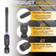 thumbnail image 5 of Uxcell 2pcs T20 Torx Impact Bit de destornillador 1/4" Punta hexagonal 2.6" Largo Magnético Sin agujero, 5 of 7