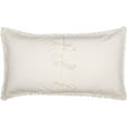 thumbnail image 4 of VHC Brands Burlap Vintage Star Cotton Farmhouse Bedding Appliqued King Sham, Antique White, 4 of 7