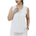 thumbnail image 5 of Censtreet Débardeurs pour Femmes Modal Col Rond Basique Tendance Sans Manches T-Shirts Femme, 5 of 5