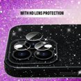 thumbnail image 4 of Compatible with iPhone 14 Pro Max Glitter Case Women Girls Bling Sparkle Phone Case Camera Lens Protection Slim Soft Bumper Shockproof Protective Cover for iPhone 14 Pro Max 6.7 inch, Black, 4 of 6
