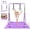 Purple, variant on Gymnastics Bar for Kids, Gymnastics Horizontal Bar with Adjustable Height Foldable Training Bar with Mat for Home Practice