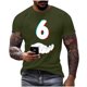 thumbnail image 2 of Tops para hombre, blusas y camisas de manga corta con cuello redondo para hombre, jersey informal con cuello redondo estampado para hombre, pantalones cortos deportivos para fitness, blusa de poliéste, 2 of 5