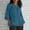 Blue, variant on Savings Clearance! BEFOKA Womens Plus Size T-Shirt,Summer Casual Blouse Tops for Womens,Women's Summer Fashion Cropped Sleeves Round Neck Loose Shirt Blouse