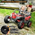 thumbnail image 5 of HHVEL 2 Seater Ride on Car with Remote, 12V Electric Car with 800W Motors, Remote Control, Bluetooth, Spring Suspension, LED Light,Red, 5 of 7
