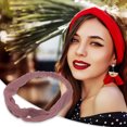 thumbnail image 2 of Unique Bargains 1 Pc Stripes Elastic Cross Headwrap for Women Pink, 2 of 6