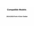 thumbnail image 2 of Driver Left Side Rear Vent Window Vent Glass Compatible with Kia Forte 4-Dr Sedan 2014-2018 Models, 2 of 5