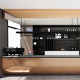 thumbnail image 4 of Brushed Metal Texture PET Peel and Stick Wallpaper Self Adhesive Waterproof Metallic Vinyl Finish for Wall Backsplash or Furniture Industrial Style Refrigerator Color Change 23.62 in*118/ 197 in, 4 of 16