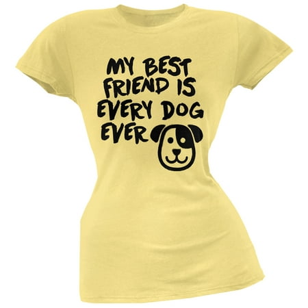 My Best Friend Is Every Dog Ever Yellow Soft Juniors