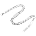 thumbnail image 5 of BESTYASH Men's Titanium Steel Link Bracelet with Unique Engraved Design, Stylish Jewelry Accessory for Men, 5 of 8
