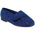 thumbnail image 1 of GBS Wilma - Zapatillas de estar por casa de ancho especial para mujer (Azul), 1 of 2