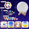 thumbnail image 4 of Luz Nocturna Lunar 3d Diy Kit Para Pintar Tu Propia Lámpara Xtellar multicolor, 4 of 4