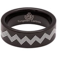 thumbnail image 5 of Zigzag Tungsten Carbide Ring, 5 of 9