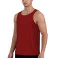 thumbnail image 2 of Haiem Maroon Men Workout Tank Top Gym Bodybuilding Sleeveless Muscle T Shirts Athletic Tank Breathable Workout Shirt-, 2 of 8