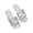 Shoes # Gray, variant on Flat Sandals for Women Open Toe Square Design Criss Cross Straps Sparkly Rhinestone Bling Slip On Slides Casual Summer Beach Evening Party Footwear