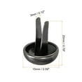 thumbnail image 2 of Unique Bargains 15x20mm Mini Brads Round Paper Fasteners for Art Crafting, Dark Grey 100pack, 2 of 5