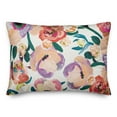 thumbnail image 2 of Creative Products Painted Florals Orange 14 x 20 Indoor / Outdoor Pillow, 2 of 3