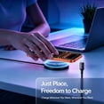 thumbnail image 4 of Wireless Charger 2 Pack,25W Fast Charging Pad Portable Charger Compatible for iPhone 17 16 15 13 14 12 Series&AirPods, 4 of 8