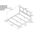 thumbnail image 4 of Atlantic Furniture Madison King Panel Bed in Caramel Latte, 4 of 4