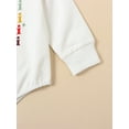 thumbnail image 6 of Bagilaanoe Newborn Baby Girl Boy Christmas Romper Sweatshirt Long Sleeve Bodysuits Letter Print Pullover 3M 6M 12M 18M Infant Casual Tee Tops, 6 of 9