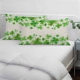 thumbnail image 4 of St. Patrick's Day Pillow Covers 16"x24", Watercolor Lucky Clovers Green Rustic Soft Brushed Microfiber Breathable Throw Pillow Covers, Decorative Pillowcase with Zipper for Couch Sofa Bedroom, 4 of 9