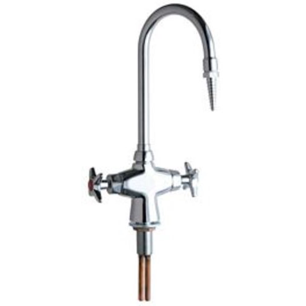 Chicago Faucets 929XK Chrome Single Hole Lab Faucet