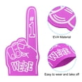 thumbnail image 4 of Uxcell 18 Inch Giant Foam Finger, We Are #1 EVA Cheerleading Fingers for Celebration Sports Games Party, Pink 2Pcs, 4 of 5