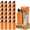 Orange, variant on MakerFlo 32oz Pink Powder Coated Water Bottle Case of 25, Stainless Steel Vacuum Insulated Sports Bottle with 2-in-1 Straw & Chug Lid, Customizable Blank Bottle, Ideal for Laser Engraving