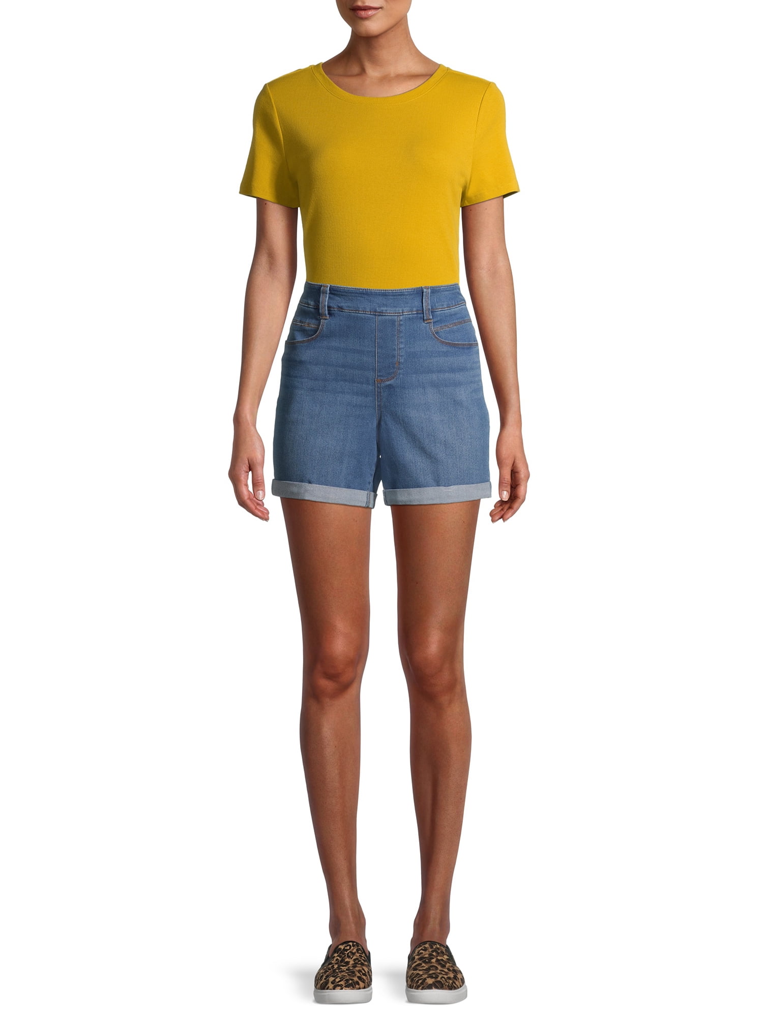 Time and Tru Women's Pull-On Shorts