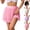 #427 Pink, variant on Felirenzacia Womens Mini Pleated Skirt Skort Flowy High Waisted Ruffle Tennis Athletic Skirt for Women with Shorts Underneath Pocket Pink,L