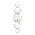 thumbnail image 6 of CosmoLiving by Cosmopolitan Silver Metal Wall Sconce with Glass Holder, 6 of 11