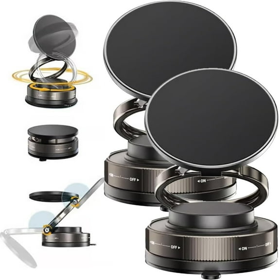 Eagerlyous/Unanimousagree 360° Adjustable Vacuum Magnetic Phone Holder, Phone Holders for Your Car, Magnetic Cell Phones Car Mount, Women Cars Accessories, Multifunction Anti Slip Mat(2PCS)