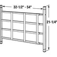 thumbnail image 3 of Segal S 4751 Fixed Window Guard, 31 In. - 54 In. X 21-1/2 In., Steel, Black, 4-Bar, Non-Egress, 3 of 3