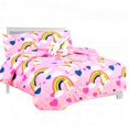 thumbnail image 3 of 6 piece Twin unicorn rainbow bed in bag comforter and sheet set for Kids and Teens, 3 of 6