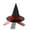 Red, variant on ZQUUVOU Witch Hat Halloween Witches Hat Black Witch Hats For Women Adult Wizard Large Lace Mesh Hat Red