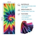 thumbnail image 2 of Rainbow Tie Dye Mandala Pattern Hot Yoga Mat Towel Non Slip for Hot Yoga - Quick-Drying Yoga Mat Cover with 4 Corner Pockets with Travel Bag - Hot Yoga Towel Non Slip 74"x26", 2 of 6