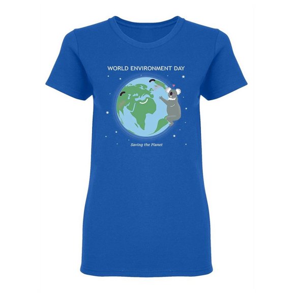 World Environment Day Koala T-Shirt Women -Image by Shutterstock, Female Small