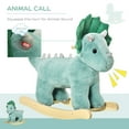 thumbnail image 4 of Qaba Huggable Unisex 36-72 Months Rocking & Spring Ride-On, Green, 25.25" x11.75"x21.25", 6.6 lbs, 4 of 9