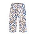 thumbnail image 5 of Domuza Women Bermuda Shorts Casual Knee Length Relaxed Fit Beach Shorts 2026 Summer Boho Striped Floral Print Athletic Shorts with Pocket White 5XL, 5 of 5