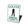 thumbnail image 4 of Golfer Parking Novelty Decor, Metal Wall Sign - 10x14 Inches, 4 of 4
