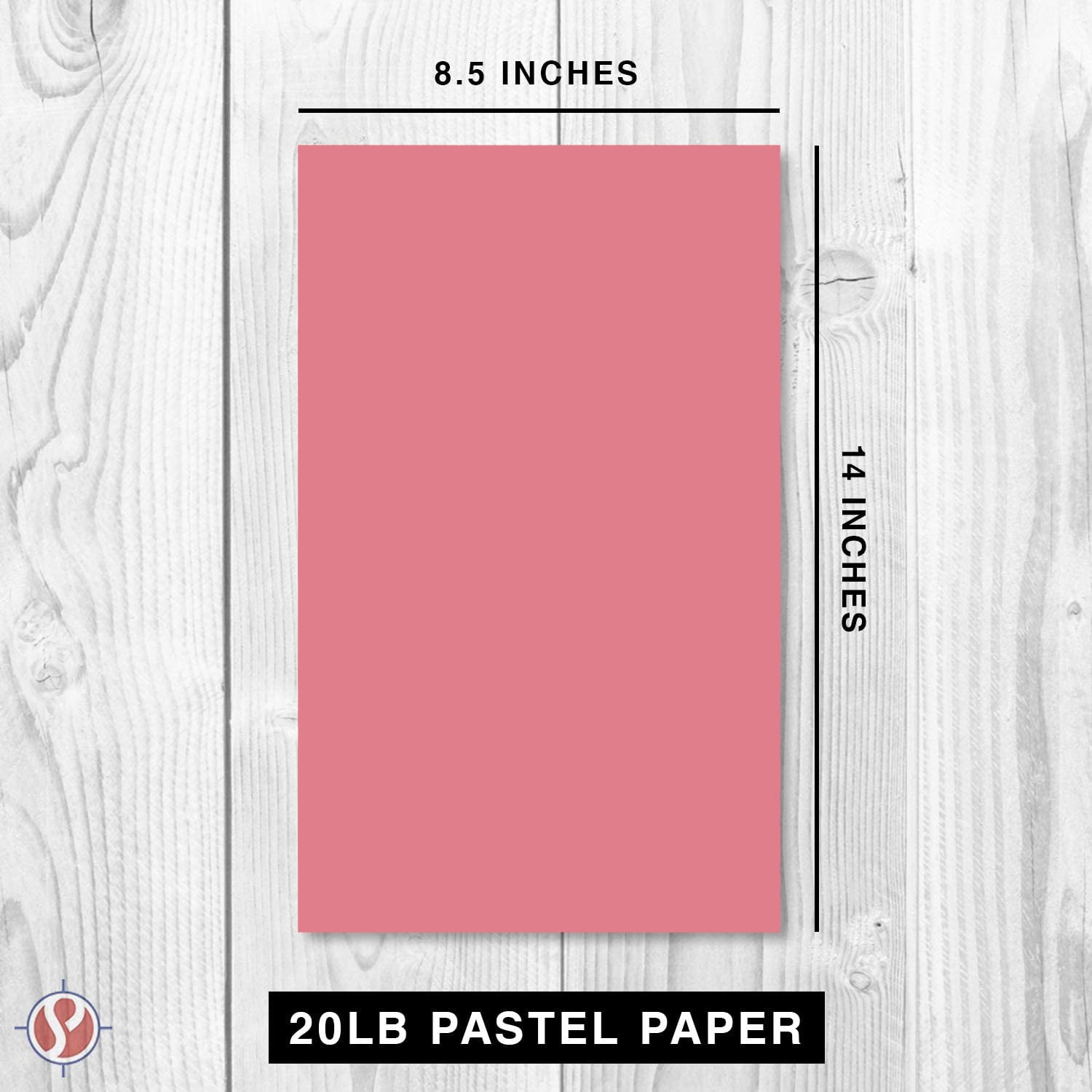 Pink Ice 8.5 x 14 Menu Size Stationery Parchment Colored Regular Papers, Color Paper | 1 Ream of 100 Sheets