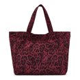 thumbnail image 5 of Wrangler Clear Tote Bag for Women with Leopard Print Insert & Pouches, Purple, 5 of 10