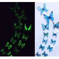 thumbnail image 4 of UHUSE 3D three-dimensional luminous simulation butterfly luminous sticker, 4 of 9