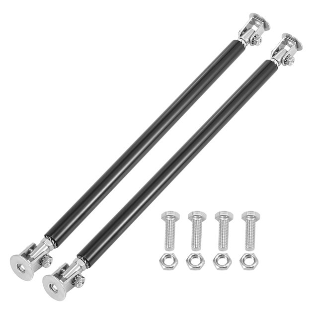 Unique Bargains 2pcs 200mm Universal Car Bumper Lip Splitter Strut Tie Rods Adjustable Splitter Support Rods