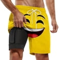 thumbnail image 4 of Men's Beach Shorts for Outdoor Water Sports with Print Pattern - Summer Swim Trunks Casual Double Layer Board Shorts Lightweight & Quick-Dry for Everyday Activities, 4 of 4