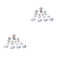 thumbnail image 3 of maskred Mini House Tableware Set Miniature Kitchen Ornament Interesting 1/12 Scale Scene Layout Dinnerware Kit Models Props Blue flower 2Set, 3 of 6