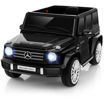 Costway Licensed Mercedes-Benz G500 Kids Ride-on Car 12V Battery Powered Ride-on Truck Painted Black