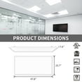 thumbnail image 5 of MW Lighting Pack of 2 - 2x4ft 3 CCT and 3 Wattage LED Backlit Flat Panel Light, 30-40-50W, 3 color, 3 lumen output selectable, dimmable, 5 of 7