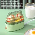 thumbnail image 6 of Qnjujn Mini Automatic Egg Steamer Cooker - Dorm Office Travel Breakfast Maker - 360° Steam Cooking with Power Off Protection for Soft/Hard Boiled Eggs, 6 of 9